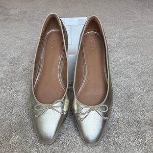 Nordstrom Rack Gold Metallic Flats